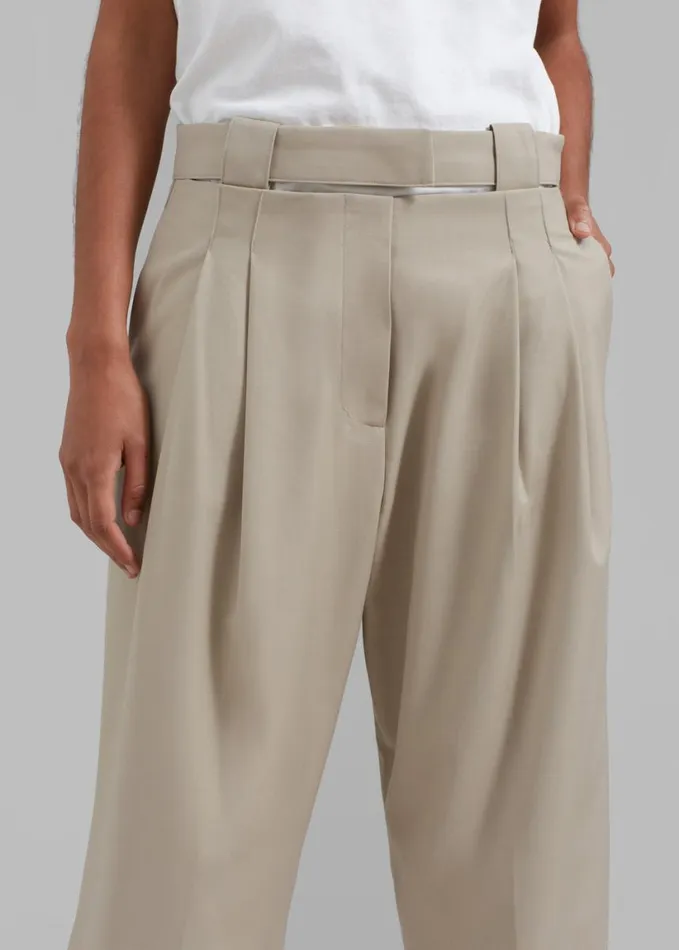 Clothing Women The Frankie Shop Tate Trousers 8211 Beige