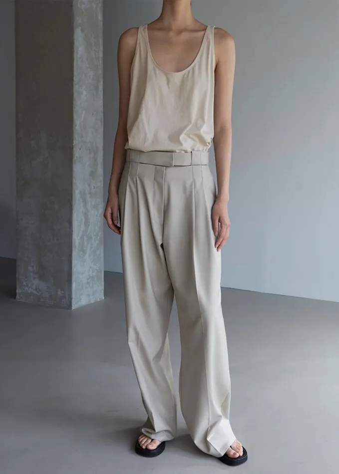 Clothing Women The Frankie Shop Tate Trousers 8211 Beige