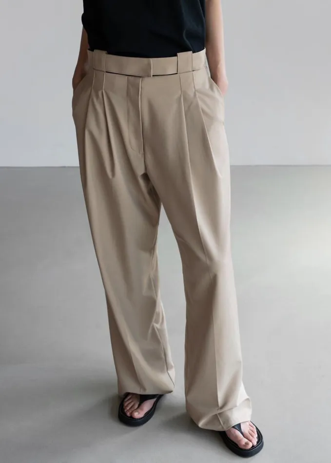 Clothing Women The Frankie Shop Tate Trousers 8211 Beige