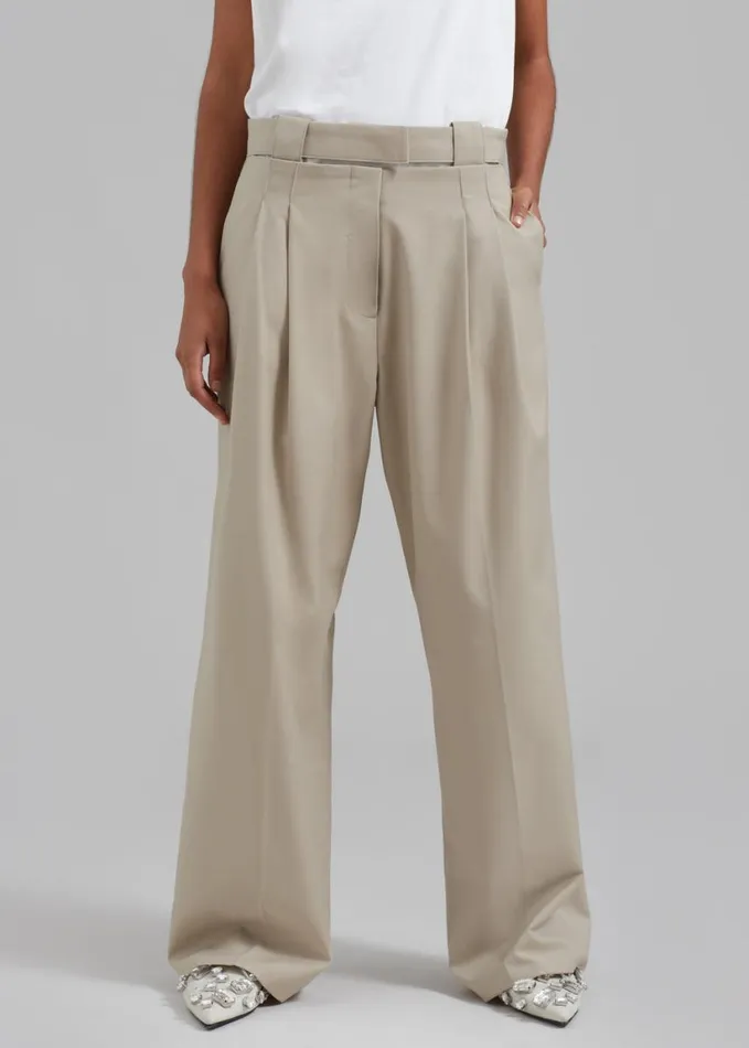 Clothing Women The Frankie Shop Tate Trousers 8211 Beige