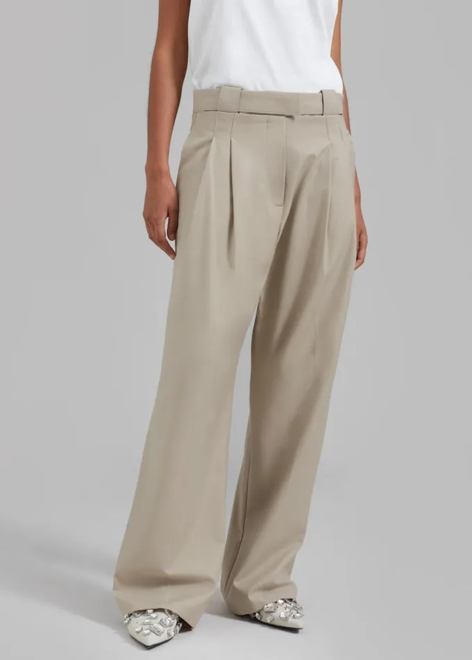 Clothing Women The Frankie Shop Tate Trousers 8211 Beige