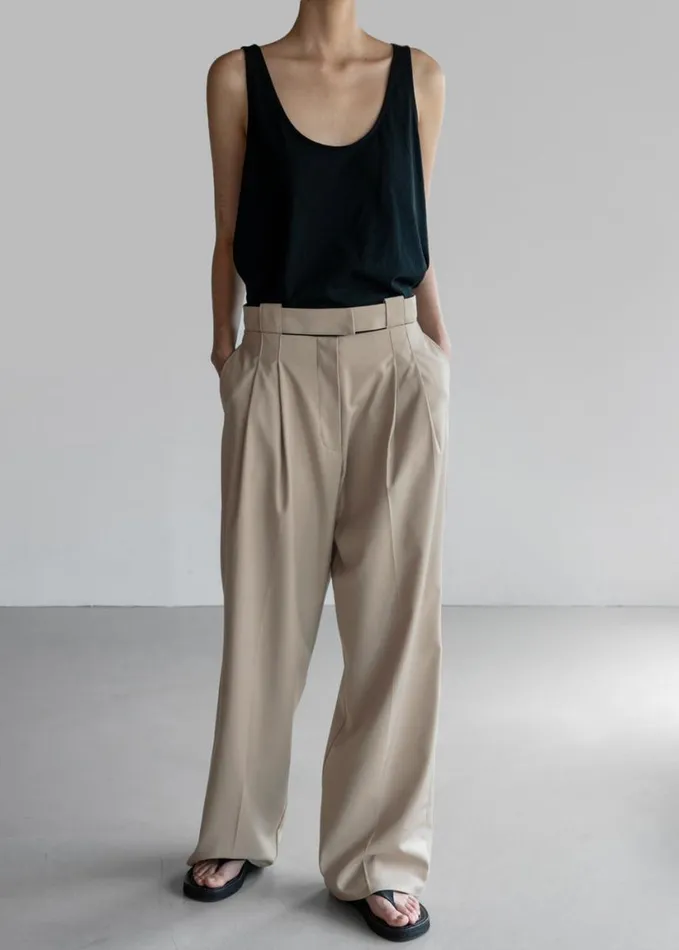 Clothing Women The Frankie Shop Tate Trousers 8211 Beige