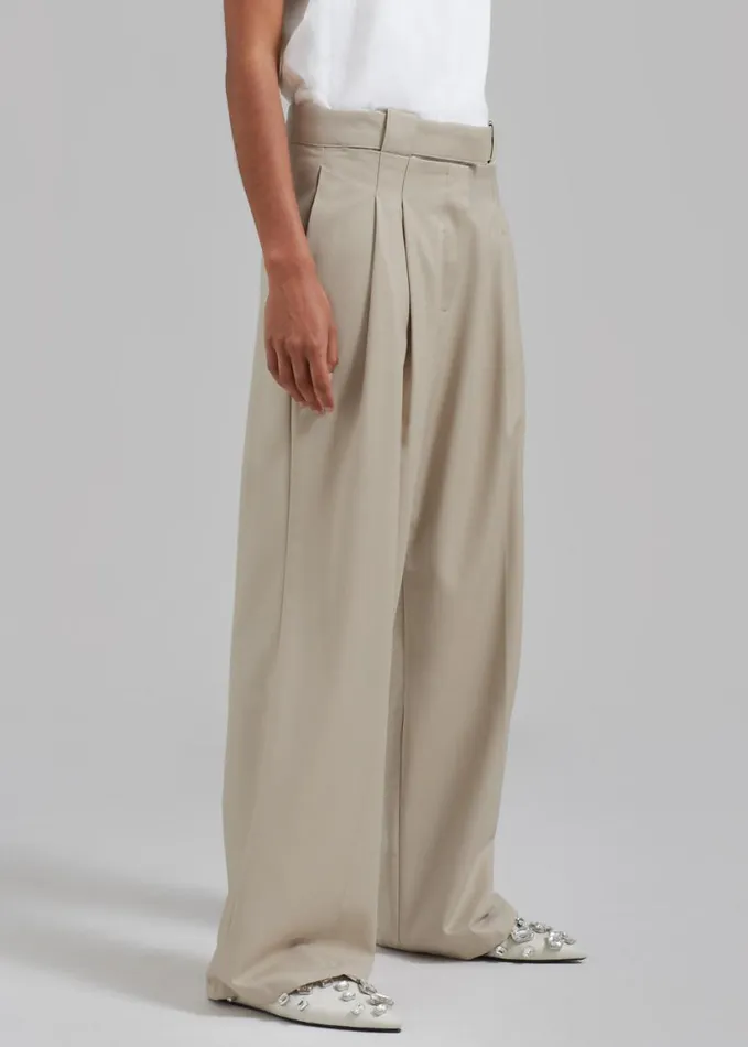 Clothing Women The Frankie Shop Tate Trousers 8211 Beige