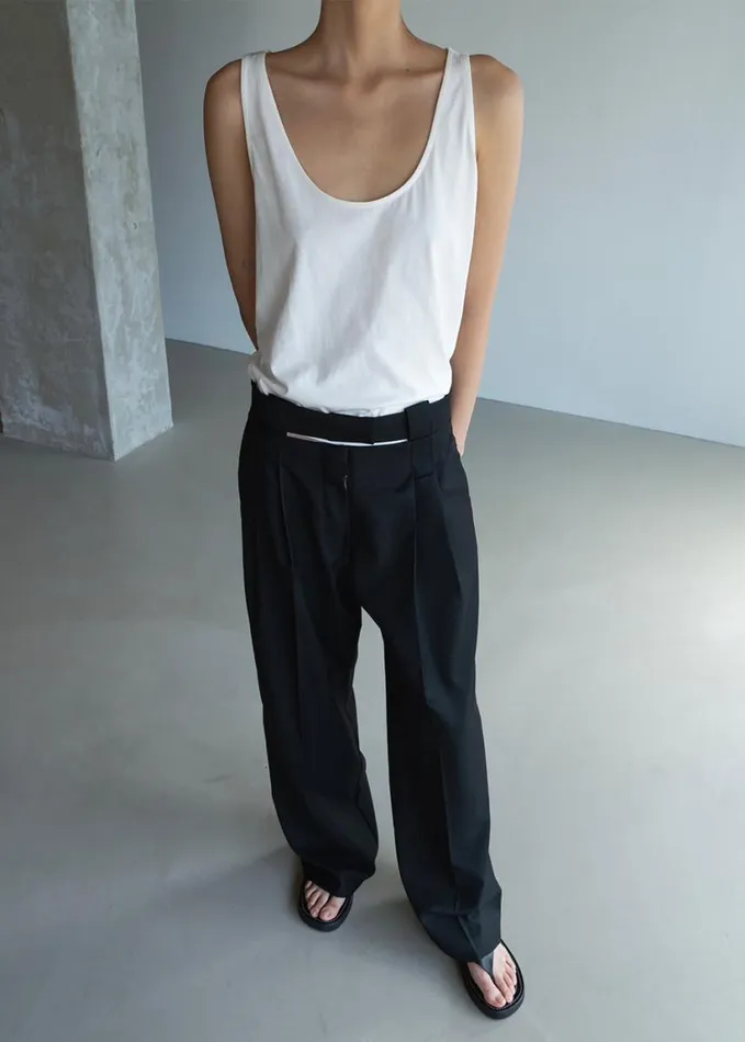 Clothing Women The Frankie Shop Tate Trousers 8211 Black