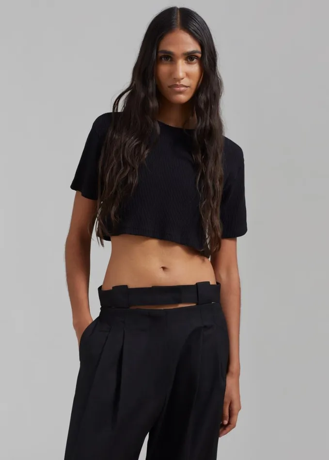 Clothing Women The Frankie Shop Tate Trousers 8211 Black