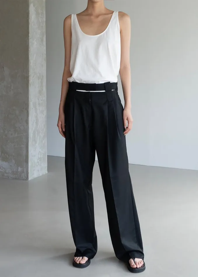 Clothing Women The Frankie Shop Tate Trousers 8211 Black