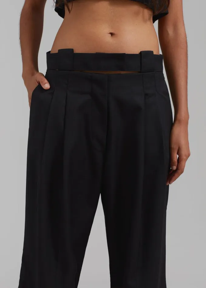 Clothing Women The Frankie Shop Tate Trousers 8211 Black