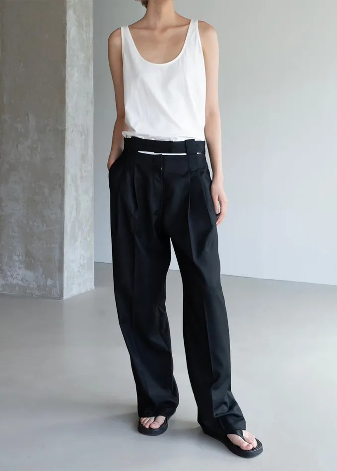 Clothing Women The Frankie Shop Tate Trousers 8211 Black