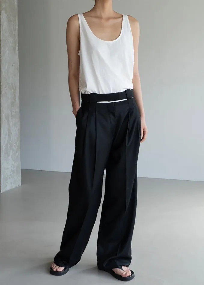 Clothing Women The Frankie Shop Tate Trousers 8211 Black