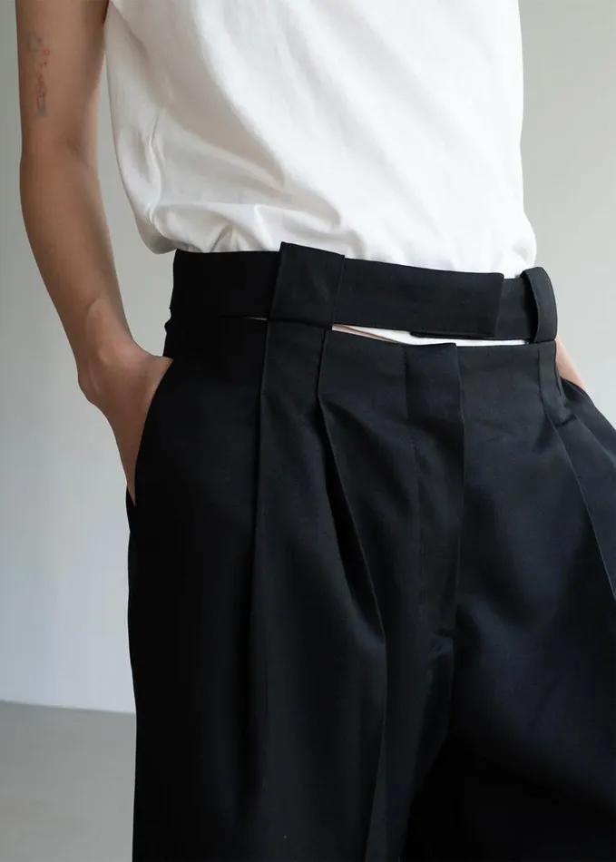Clothing Women The Frankie Shop Tate Trousers 8211 Black