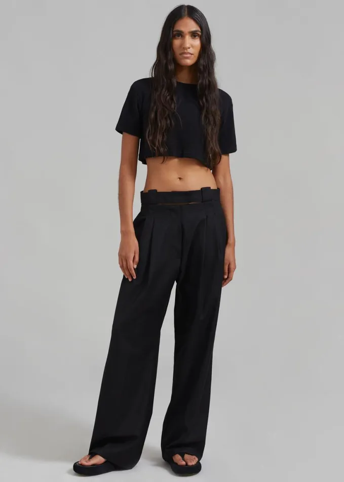 Clothing Women The Frankie Shop Tate Trousers 8211 Black