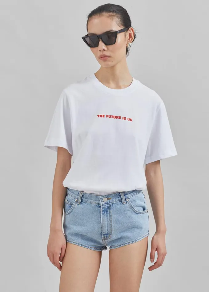 Clothing Women The Frankie Shop TFS X Housing Works TShirt 8211 White
