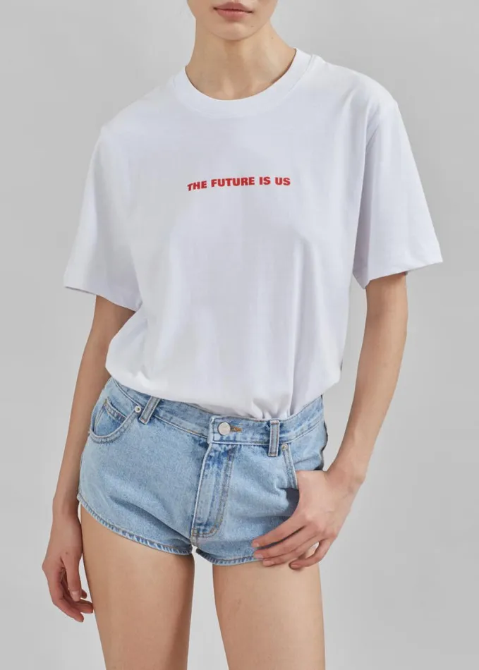 Clothing Women The Frankie Shop TFS X Housing Works TShirt 8211 White
