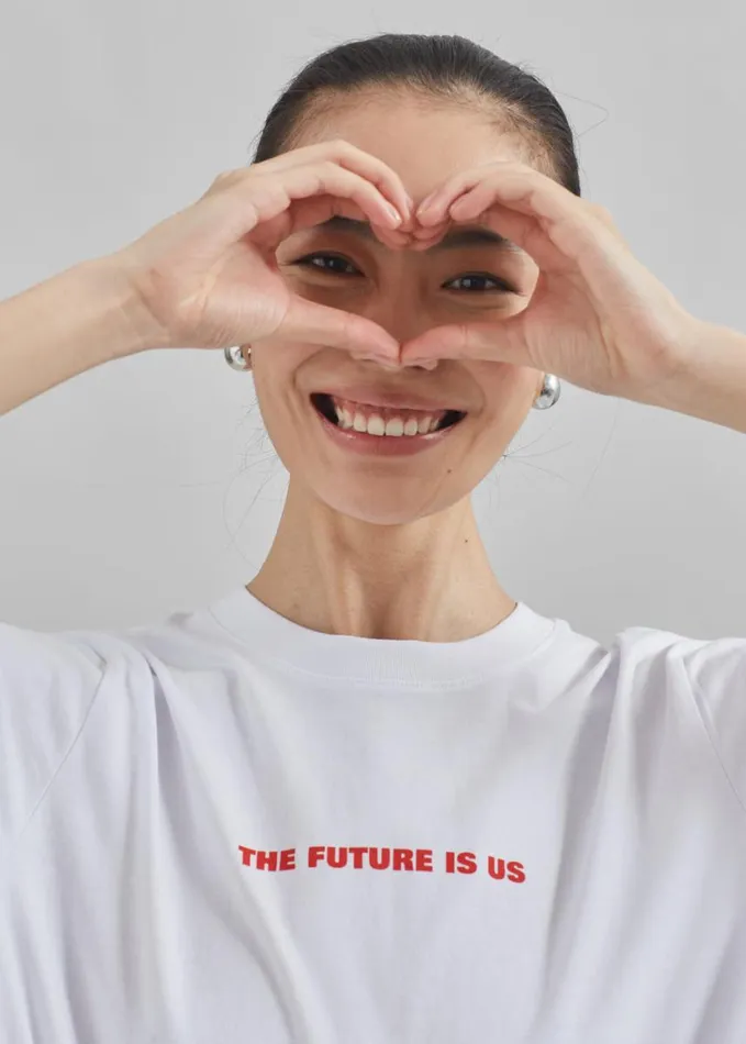 Clothing Women The Frankie Shop TFS X Housing Works TShirt 8211 White