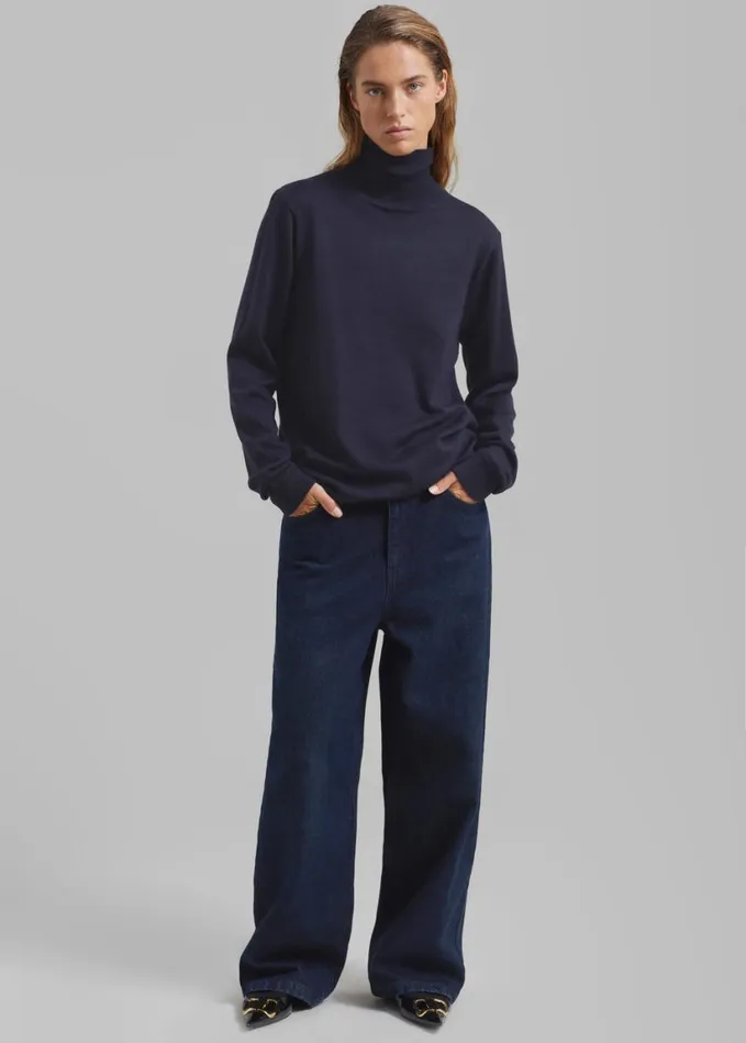 Clothing Women The Frankie Shop William Denim Pants 8211 Dark Wash