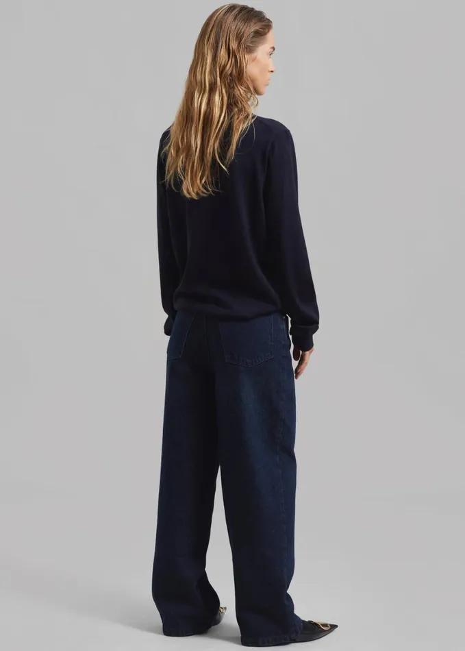 Clothing Women The Frankie Shop William Denim Pants 8211 Dark Wash