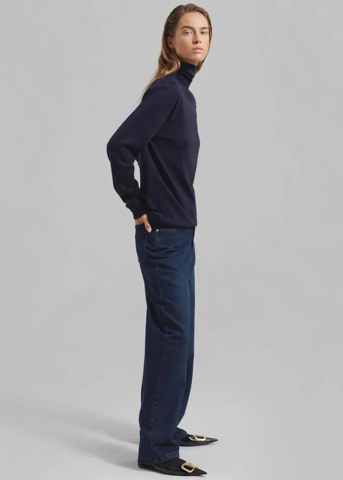 Clothing Women The Frankie Shop William Denim Pants 8211 Dark Wash