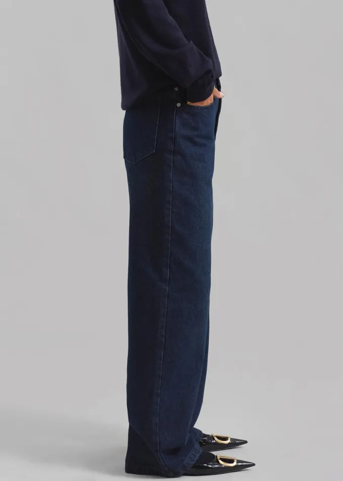 Clothing Women The Frankie Shop William Denim Pants 8211 Dark Wash