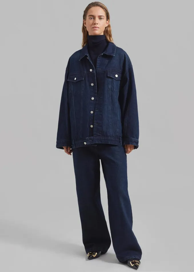 Clothing Women The Frankie Shop William Denim Pants 8211 Dark Wash