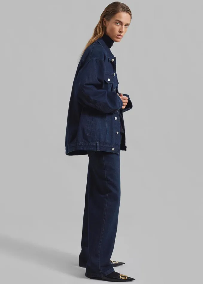 Clothing Women The Frankie Shop William Denim Pants 8211 Dark Wash