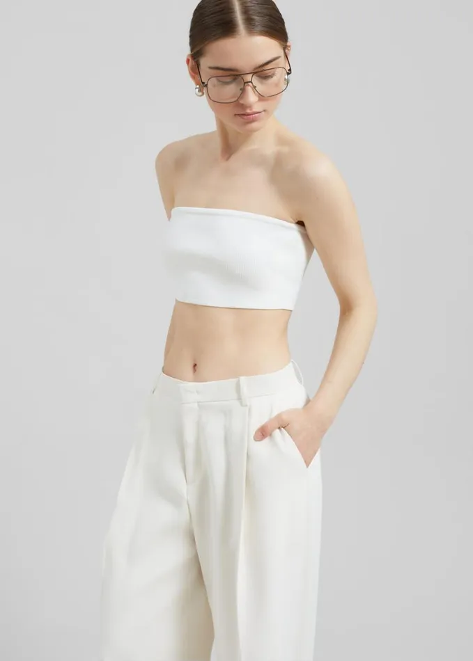 Clothing Women The Frankie Shop Winona Knit Bra 8211 Mastic