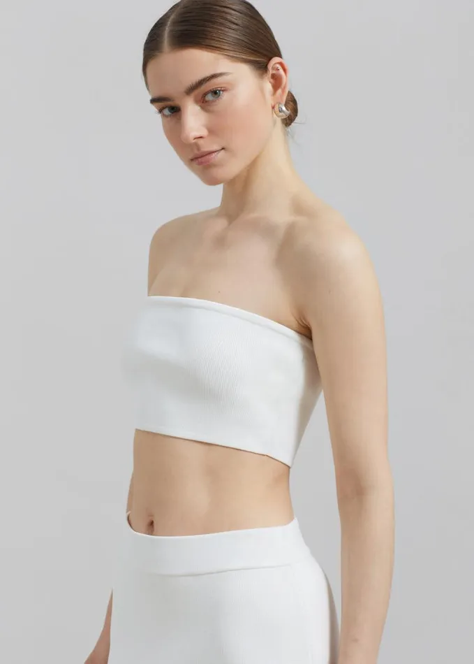 Clothing Women The Frankie Shop Winona Knit Bra 8211 Mastic