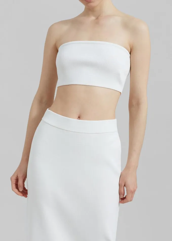 Clothing Women The Frankie Shop Winona Knit Bra 8211 Mastic