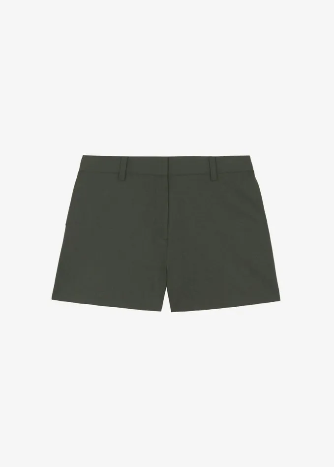 Clothing Women The Frankie Shop Xandra Mini Shorts 8211 Khaki