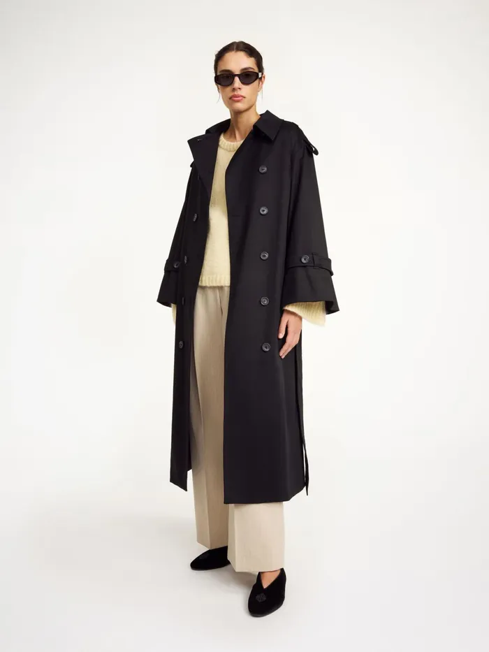 Coats and Jackets Women By Malene Birger Alaya Trench Coat Black