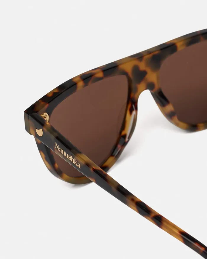 Coleen BioPlastic Sunglasses Dark Amber WomenMen Nanushka Eyewear