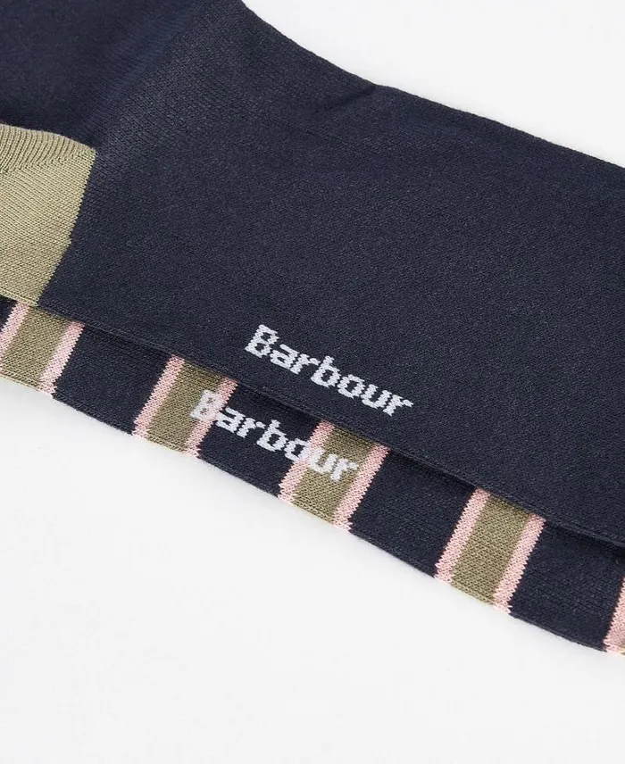 ColourBlock Socks Gift Set Navyolivepink Men Barbour Socks