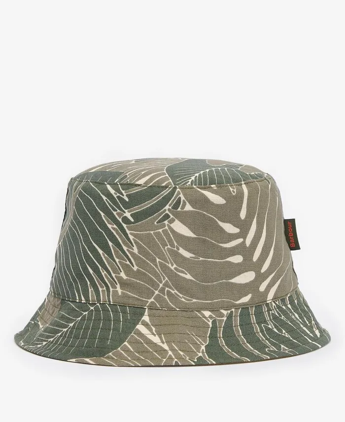 Cornwall Reversible Bucket Hat Olive Men Barbour Hats
