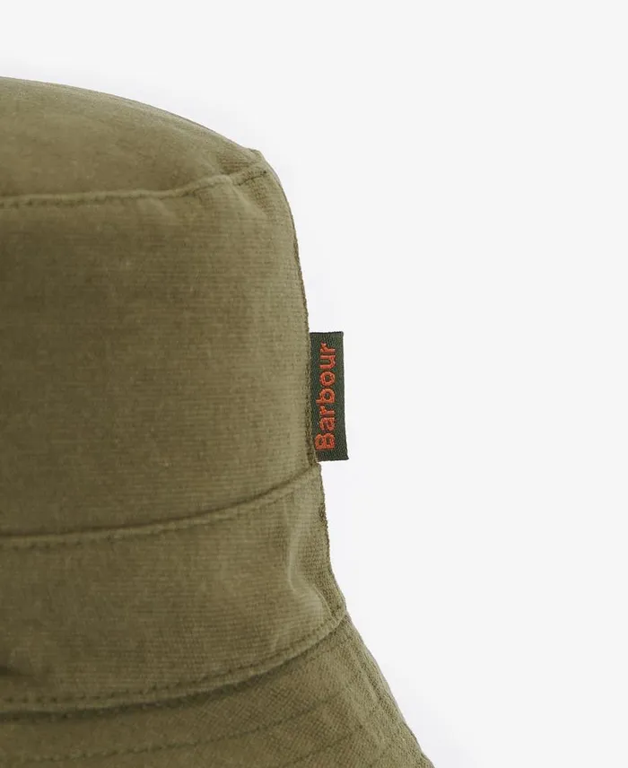 Cornwall Reversible Bucket Hat Olive Men Barbour Hats