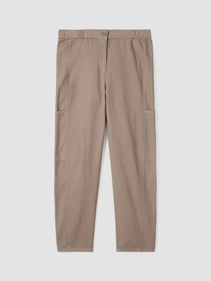 Cotton Hemp Stretch Lantern Pant Briar Women Eileen Fisher Pants Shorts and Jumpsuits