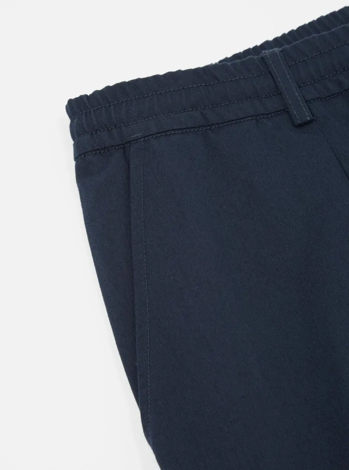 Cotton Twill Men Universal Works Universal Works Pleated Track Pant In Navy Twill