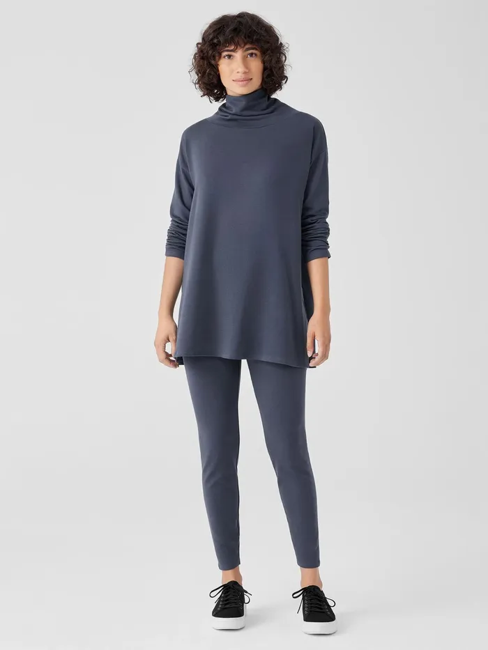 Cozy Brushed Terry Hug HighWaisted Leggings Ocean Women Eileen Fisher Pants Shorts and Jumpsuits