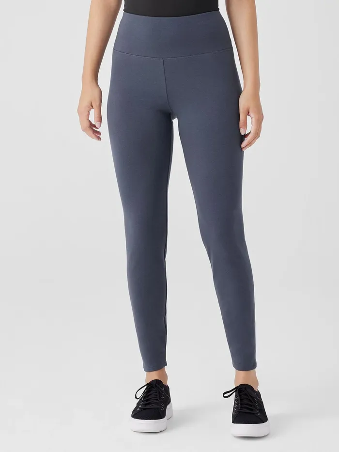 Cozy Brushed Terry Hug HighWaisted Leggings Ocean Women Eileen Fisher Pants Shorts and Jumpsuits