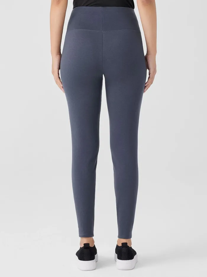Cozy Brushed Terry Hug HighWaisted Leggings Ocean Women Eileen Fisher Pants Shorts and Jumpsuits