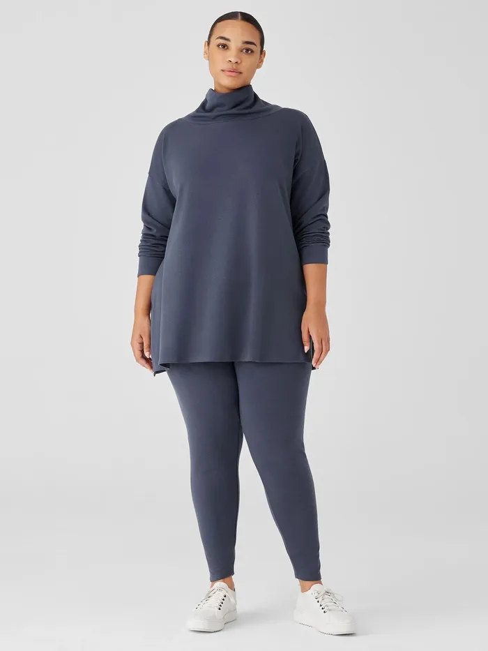 Cozy Brushed Terry Hug HighWaisted Leggings Ocean Women Eileen Fisher Pants Shorts and Jumpsuits