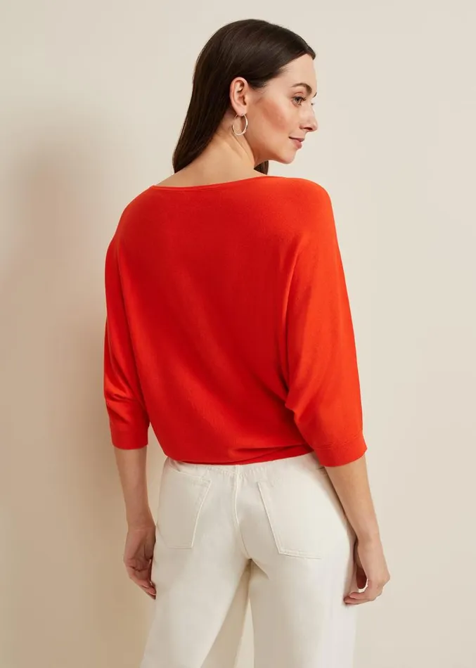 Cristine Knit Jumper Coral Women Phase Eight Knitwear