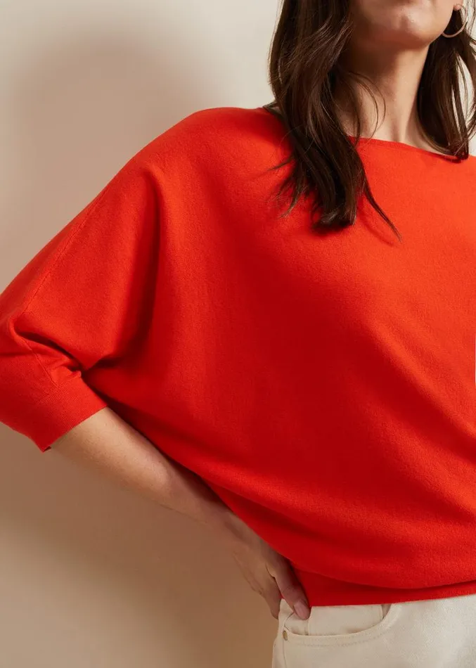 Cristine Knit Jumper Coral Women Phase Eight Knitwear