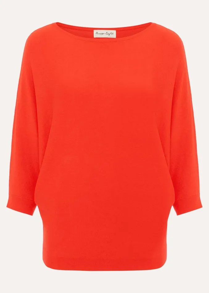 Cristine Knit Jumper Coral Women Phase Eight Knitwear