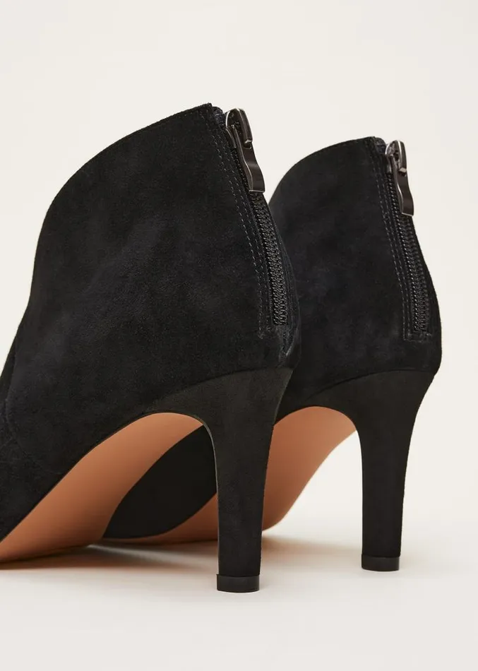 Cut Out Heeled Boots Black Women Phase Eight Heels