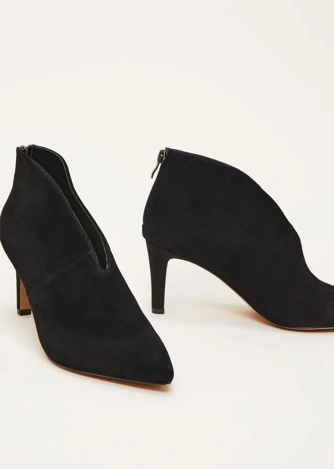Cut Out Heeled Boots Black Women Phase Eight Heels
