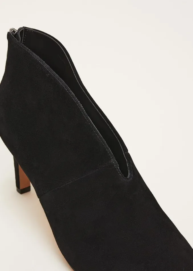 Cut Out Heeled Boots Black Women Phase Eight Heels