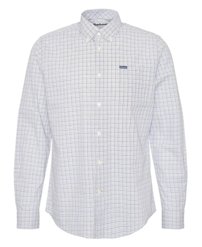 Cutmore Tailored Shirt Stone Men Barbour Shirts