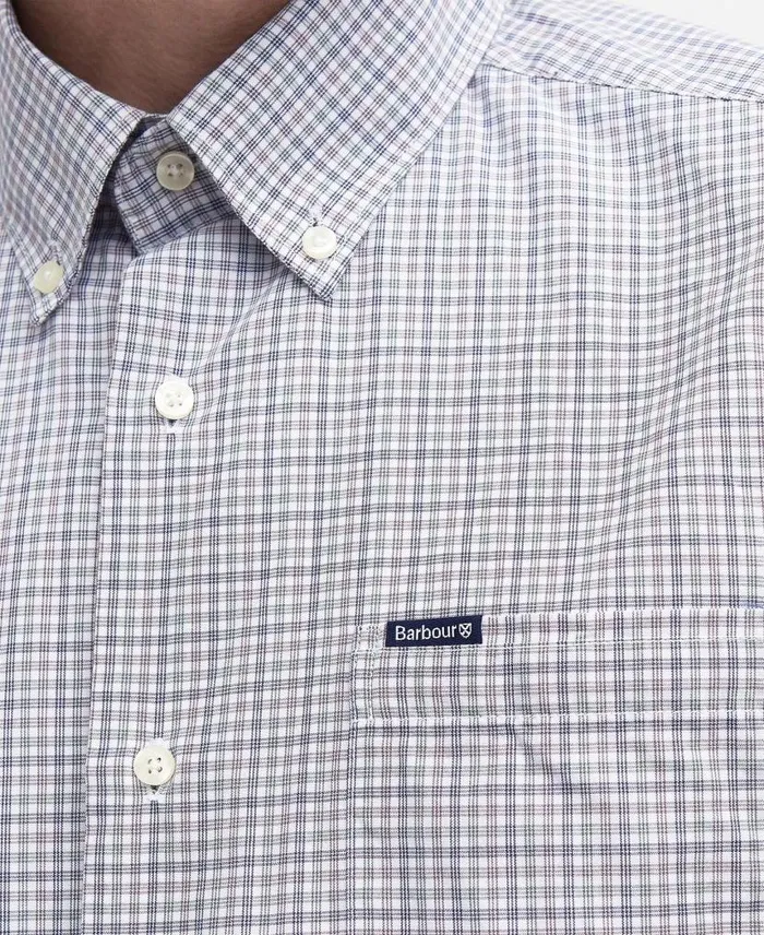 Cutmore Tailored Shirt Stone Men Barbour Shirts