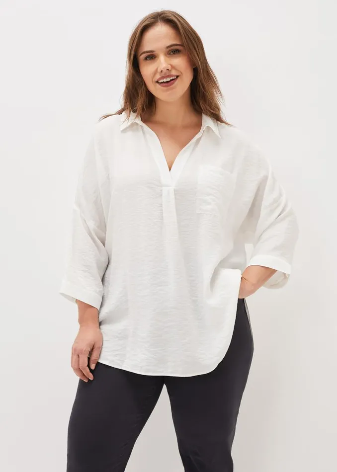 Cynthia Longline Shirt Ivory Women Phase Eight Shirts and Blouses