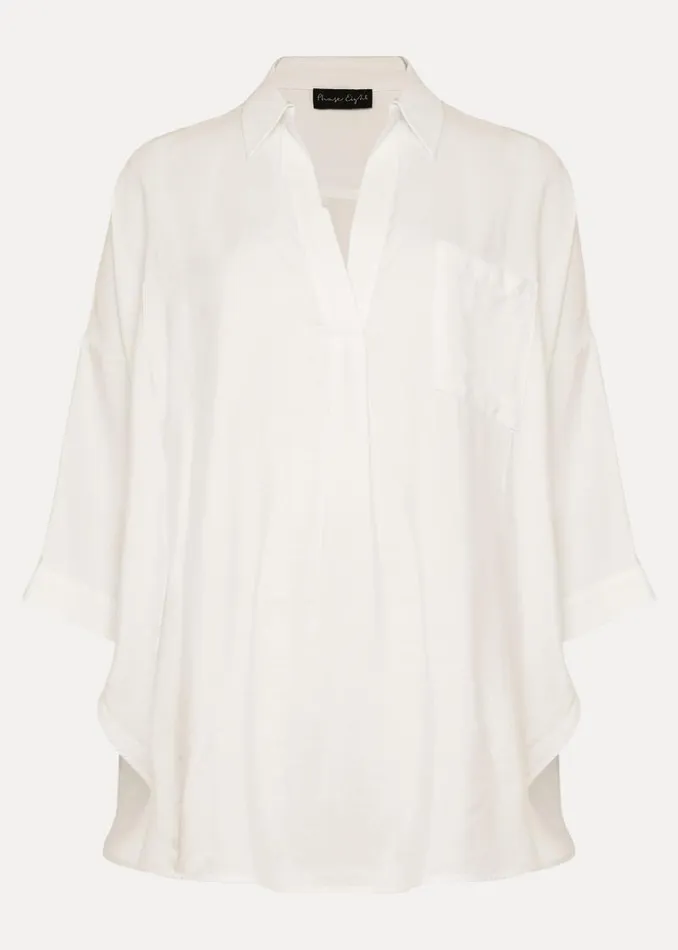 Cynthia Longline Shirt Ivory Women Phase Eight Shirts and Blouses
