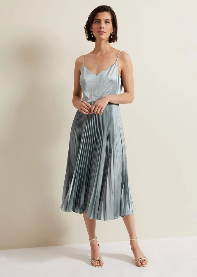 Dana Lace Double Layer Dress Light Green Women Phase Eight Dresses